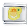 White Beard Leprechaun Italian Charm