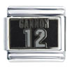 Nfl Gannon #12 Sports Italian Charm