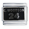 Nfl C Woodson #24 Sports Italian Charm