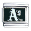 Mlb Oakland A's White Sports Italian Charm