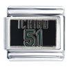 Mlb Ichiro #51 Licensed Italian Charm