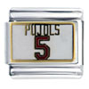 Mlb Pujols #5 Licensed Italian Charm