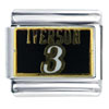 Nba Iverson #3 Licensed Italian Charm