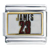 Nba James #23 Licensed Italian Charm