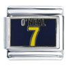 Nba Jermaine O'neal #7 Licensed Italian Charm