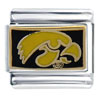 Iowa Hawkeyes Sports Italian Charm