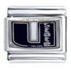  Silver  Plated Utah State Sports  Italian  Charm