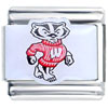 Wisconsin Badger College Licensed Italian Charm