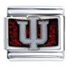 Iu Indiana Glitter Sports Italian Charm