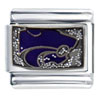 Kansas State Powercat Glitter Sports Italian Charm