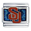 Su Syracuse Glitter Sports Italian Charm