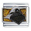 Purdue Boilermaker Glitter Sports Italian Charm