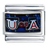 Italian Charms - U Of A Arizona Glitter Sports Italian Charm