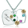 Always Remain Neutral Heart Love 18K Gold Multi Color Crystal  ... 
