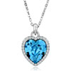 Exceedingly Beautiful March Birthstone Aquamarine Made Swarovski Crystal L...
