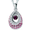 Pink Clear Made Swarovski Crystal Angel Teardrop Dangle Red Crystal Pendant