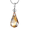 Pugster Classic Butterfly And November Birthstone Swarovski Topaz Crystal Cut Dr