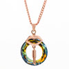 Pugster Classic Lips And Color Light Swarovski Crystal Hoop