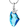  Swan  On March Birthstone Aquamarine Made Swarovski Crystal  ... 