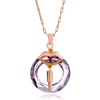 Pugster Classic Lips And February Birthstone Swarovski Purple Crystal Hoop