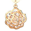 Pugster Classic April Birthstone Clear Swarovski Crystal Embosomed In Golden Hol