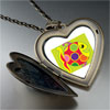 Colorful  Happy  Fish Heart And Flower Pendant
