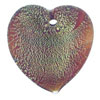 Red  Lampwork  Heart Murano Glass Loose  Beads 