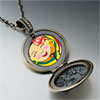  Happy  Tia Round And Flower Pendant