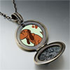 Blood  Hound Dog  Round And Flower Pendant