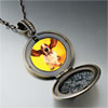 Basset  Hound  Big Ears Round And Flower Pendant