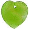 Green Heart Lampwork Murano Glass Loose  Beads 