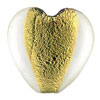 Green  Lampwork  Heart Murano Glass Loose  Beads 
