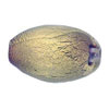 Gold  Lampwork  Oval Murano Glass Loose  Beads 