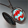 Happy  Xmas Oval And Flower Pendant