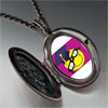 Graduated  Happy Face  Oval And Flower Pendant