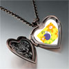  Happy  Flower Snail Heart And Rose Pendant