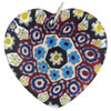 Millefiori Colorful Murano Glass Heart Pendant
