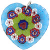 Millefiori  Murano   Glass   Heart   Pendant  PD_081_XML