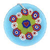 Millefiori Blue Murano Glass Pendant