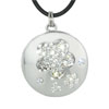 Rhinestone Decorated Flower  Pendant 
