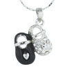 Rhinestone Pair Of Shoes Pendant