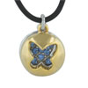  Rhinestone  Decorated Butterfly Pendant