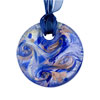 Silver Golden And Blue Round Pendant
