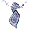 Purple And Blue Swirl Band Pendant