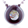 Purple Framed Round Pendant