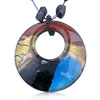  Multicolor  Open Round Pendant