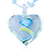 Blue Clear Heart Pendant