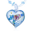 Silver Foil Flower Heart Pendant
