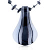 Black And Gray Band Decorated Petal Pendant
