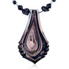 Golden And Black Leaf Pendant